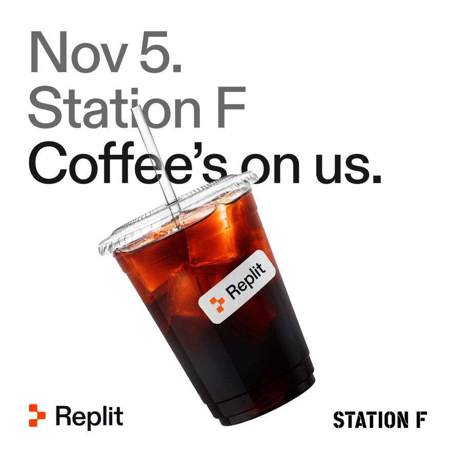 Replit Builder Lounge @ STATION F — Coffee & Challenges
