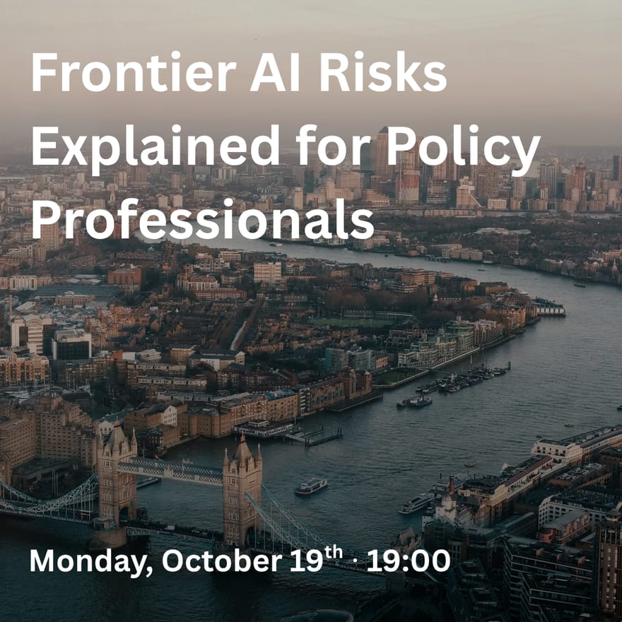 Frontier AI Risks Explained for Policy Professionals