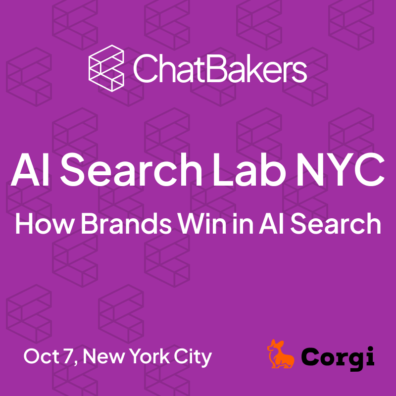 AI Search Lab NYC: How Brands Win in AI Search @ Corgi Cafe