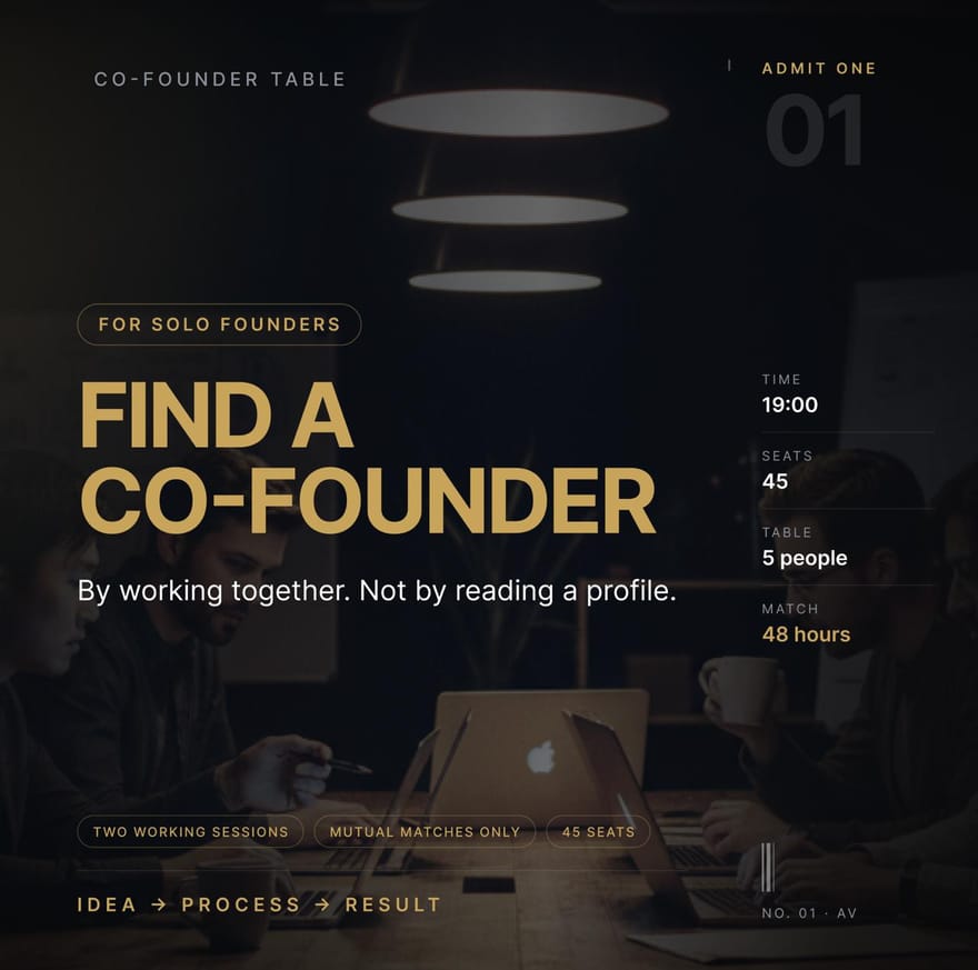 San Francisco Co-Founder Matching: Find a Partner by Solving Real Problems