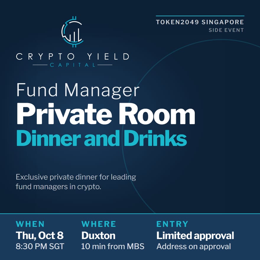 Fund Manager Private Room Dinner and Drinks