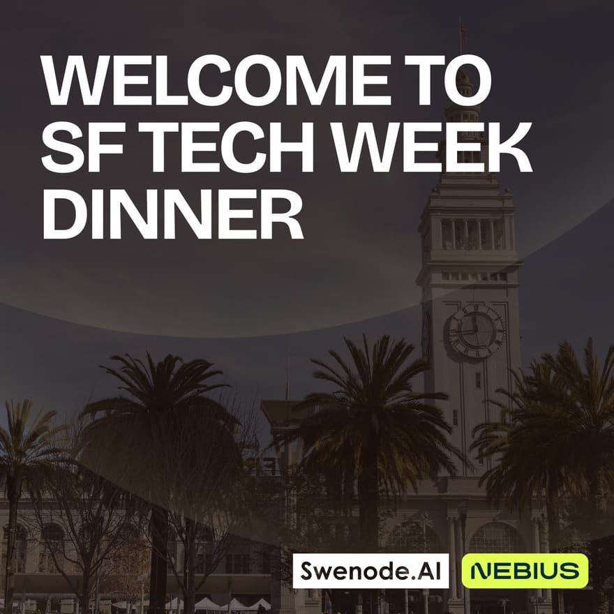Welcome to SF TECH WEEK dinner