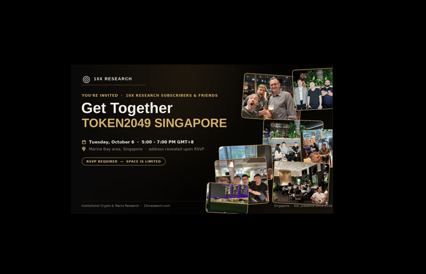 10x Research 'Get Together' Token2049 Singapore