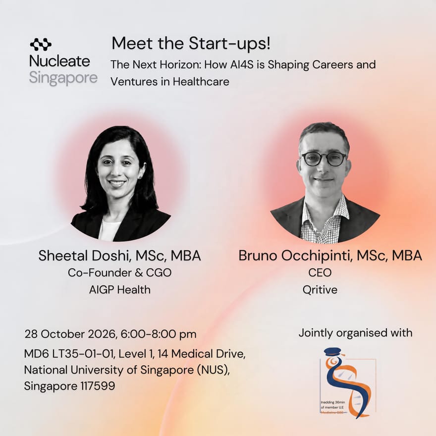 Meet the Start-ups! The Next Horizon: How AI4S is Shaping Careers and Ventures in Healthcare