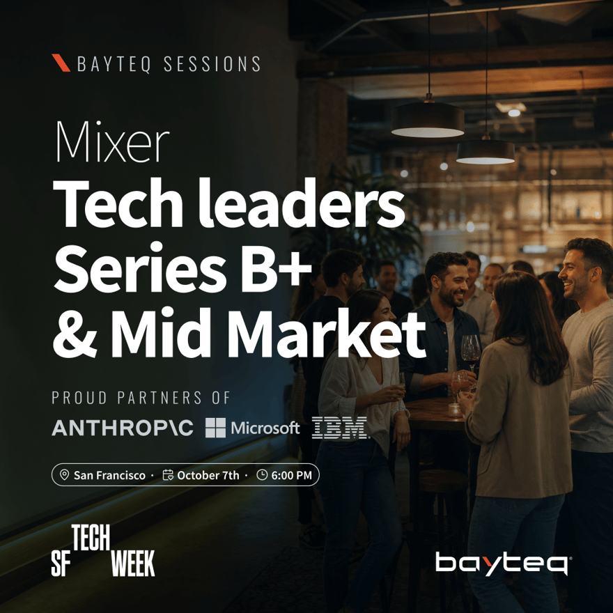Private Mixer: Engineering, product, talent and procurement tech leaders at Series B+, mid-market and enterprise companies during SFTechWeek