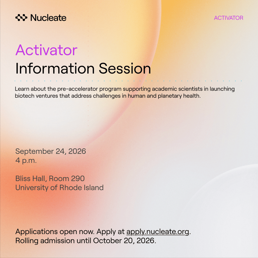 Nucleate RI Boston Activator '27 Info Session - URI