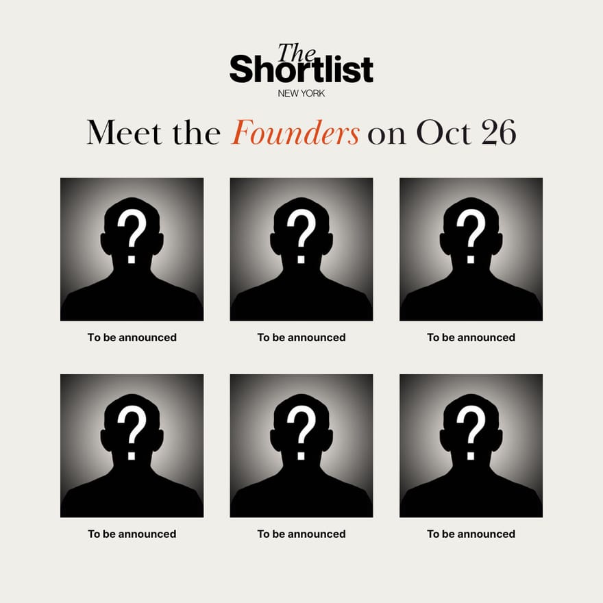 The Shortlist: October Founder Showcase