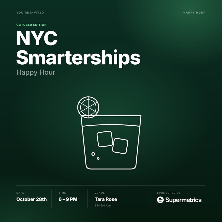 October NYC Smarterships Happy Hour