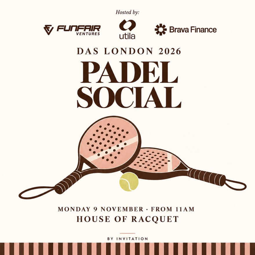 DAS Padel Social with FunFair Ventures,Utila & Brava Finance