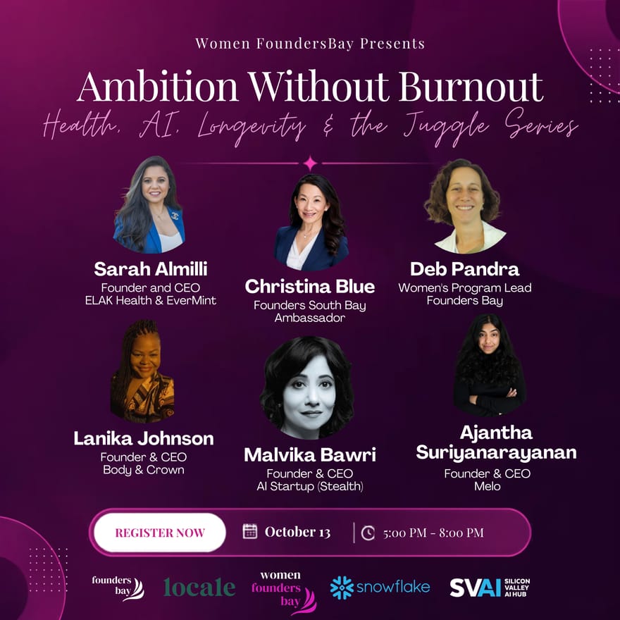 Women FoundersBay Presents: Ambition Without Burnout @Snowflake