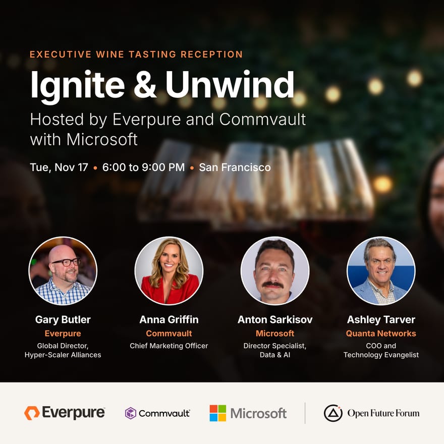 Ignite & Unwind: An Executive Wine Tasting Reception Hosted by Everpure and Commvault with Microsoft