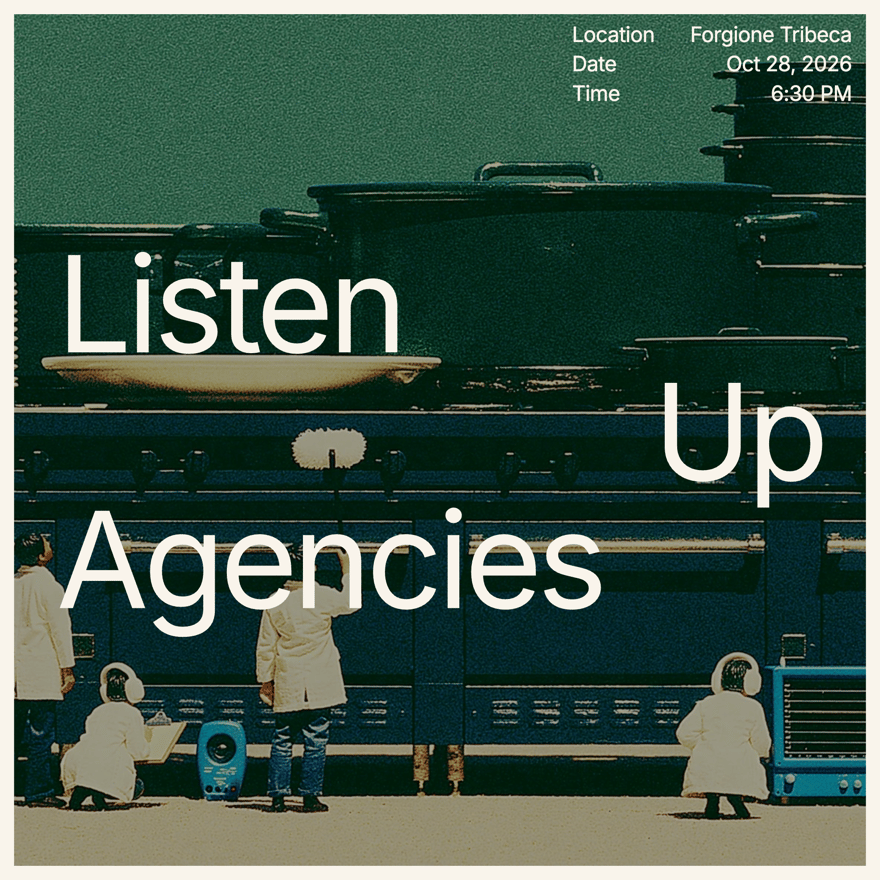 The Listening Room: Agency Edition