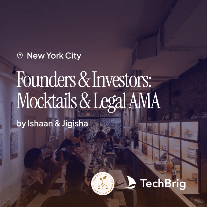 AI Founders, Operators, & Investors: Mocktails and Legal AMA