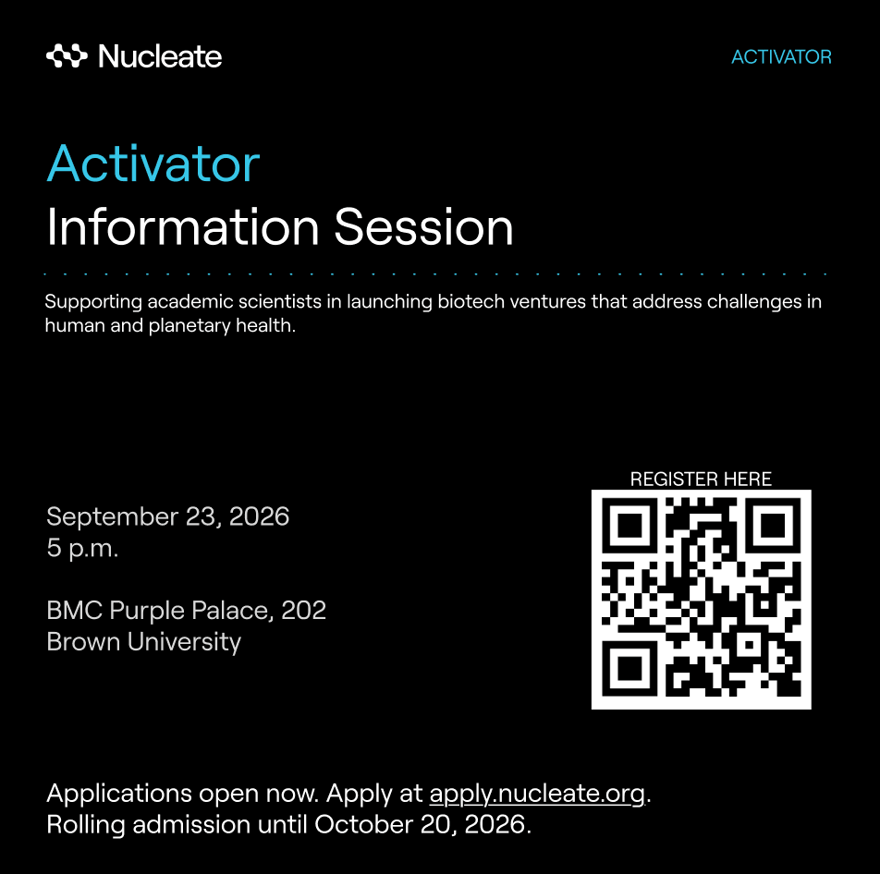 Nucleate RI Boston Activator '27 Info Session - Brown