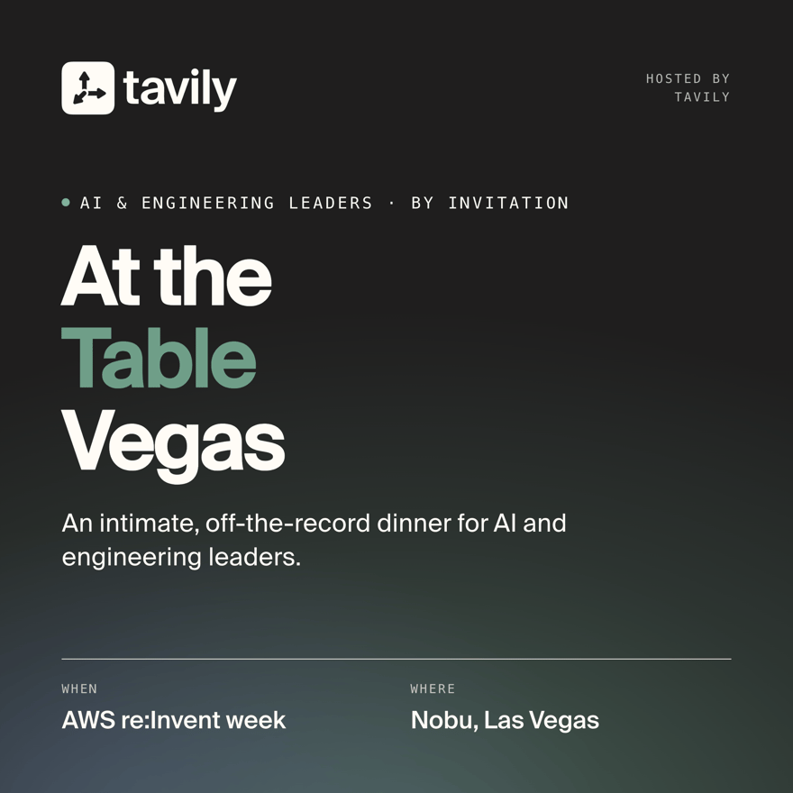 At the Table: A Tavily Dinner at re:Invent