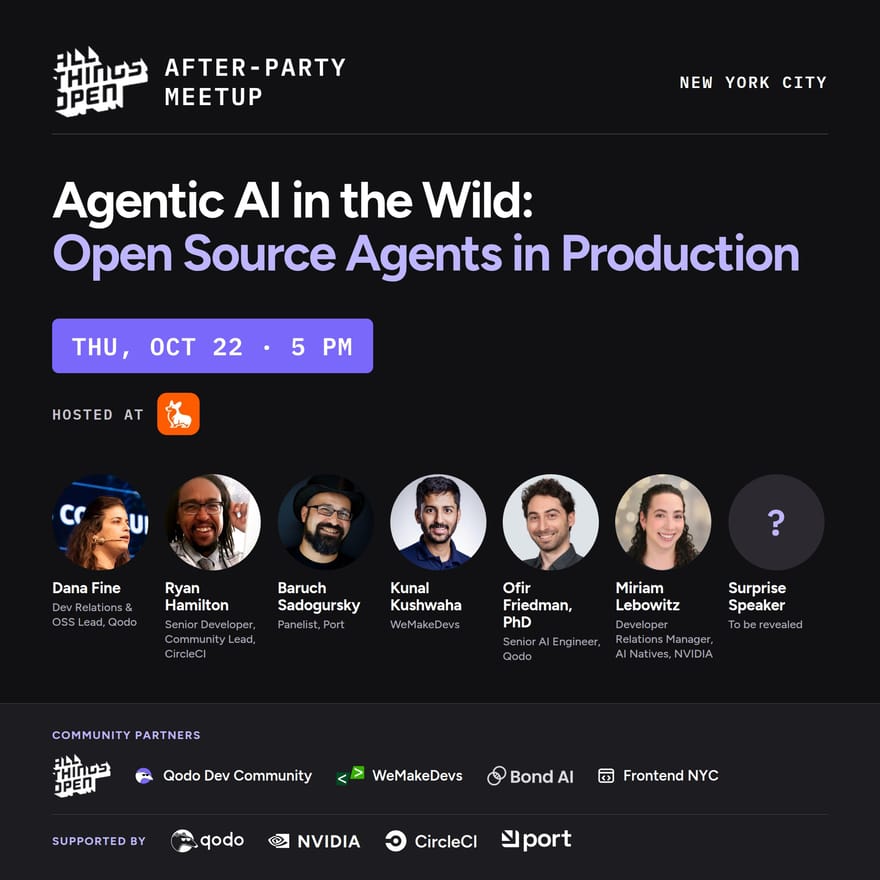 After All Things Open Community Meetup: Agentic AI in the Wild: Open Source Agents in Production