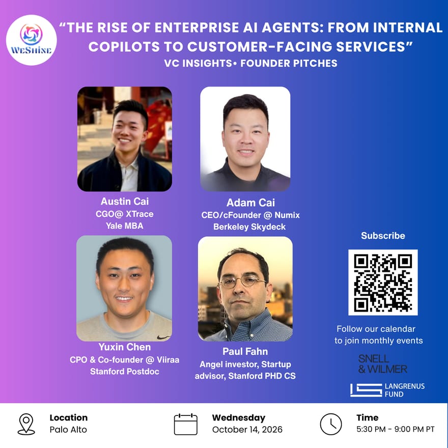 “The Rise of Enterprise AI Agents: From Internal Copilots to Customer-Facing Services” VC Insights• Founder Pitches