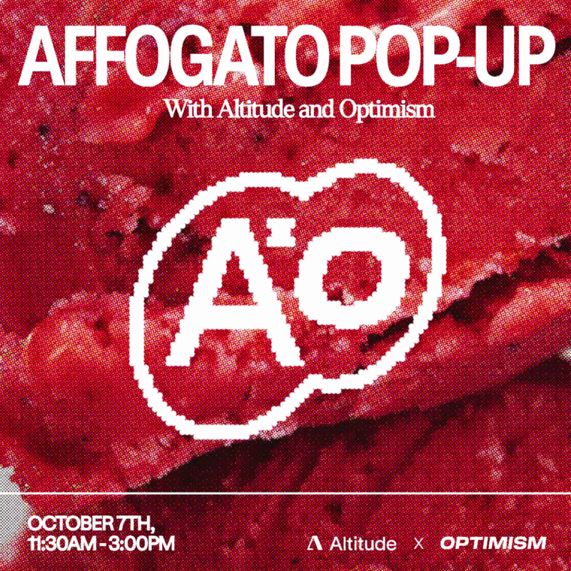 Affogato Pop-up, with Altitude and Optimism
