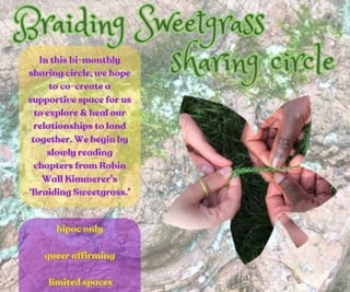 Braiding Sweetgrass Sharing Circle (A Black Ash Basket)
