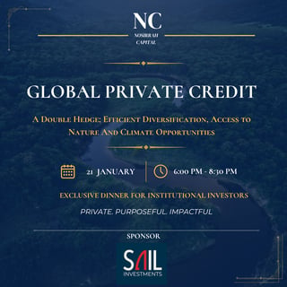 Nosirrah Capital Dinner Series: Global Private Credit
