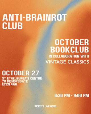 ABRC X VINTAGE CLASSICS BOOKCLUB: IS IT THE END OF THE WORLD?