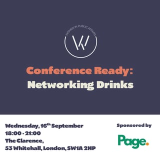 Conference Ready: Networking Drinks