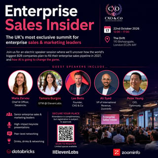 Enterprise Sales Insider Summit London 2026