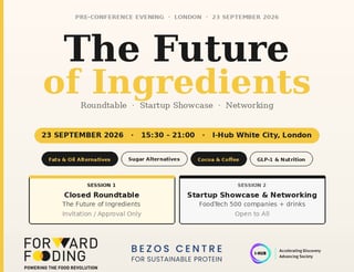 The Future of Ingredients | London Pre-FFT Conference Evening