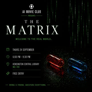 AI Movie Club x The Matrix (1999)