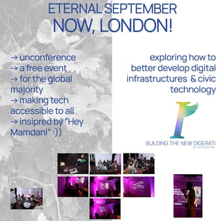 ETERNAL SEPTEMBER: Now, London!