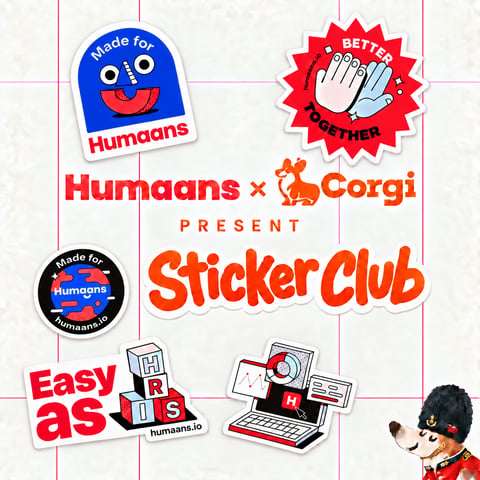 Humaans x Corgi: Sticker Club