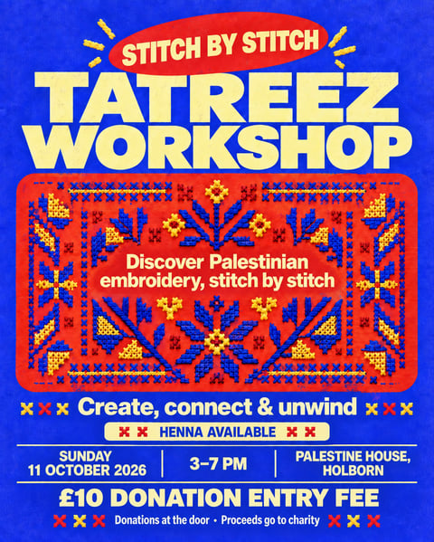 Tatreez Workshop at Palestine House