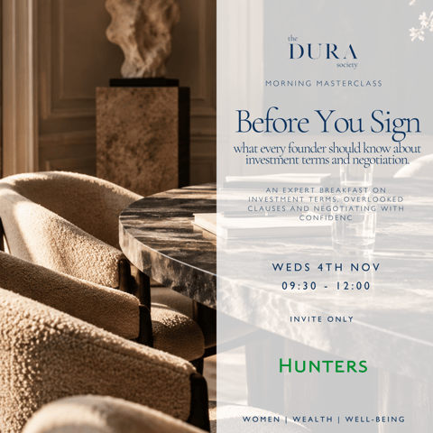 Morning Masterclass | Before You Sign - What every founder should know about investment terms and negotiation