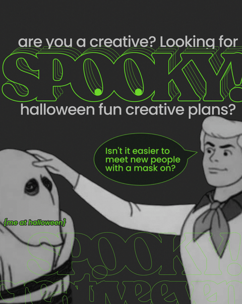 Halloween Creative's Party: NO FACES, JUST VIBES. PUT YOUR MASK ON!