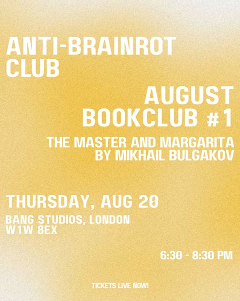 ABRC BOOKCLUB: THE MASTER AND MARGARITA