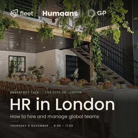 HR in London: Breakfast with Fleet, Humaans & G-P
