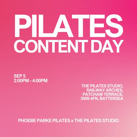 Pilates Content Day at The Pilates Studio, Battersea