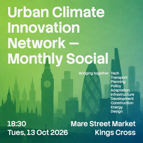 Urban Climate Innovation Network - October Social