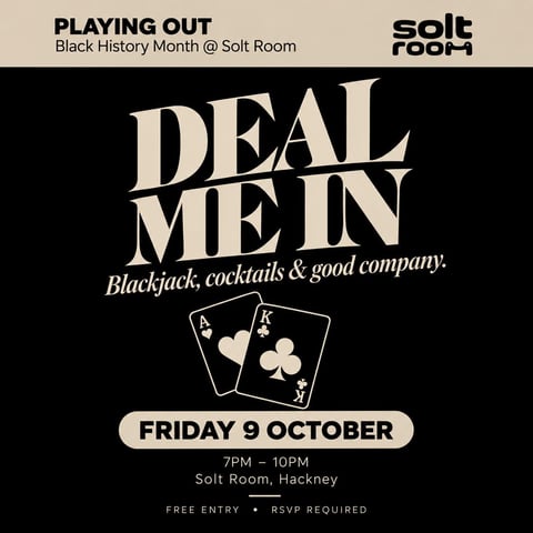 DEAL ME IN ♠️ Blackjack, cocktails & good company