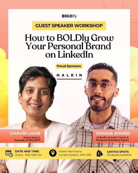 How to BOLDly Grow Your Personal Brand on LinkedIn.