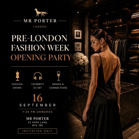 Pre-London Fashion Week Opening Party