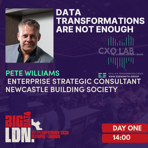 Big Data LDN - Eden Smith Table Talks - Data Transformations are NOT Enough