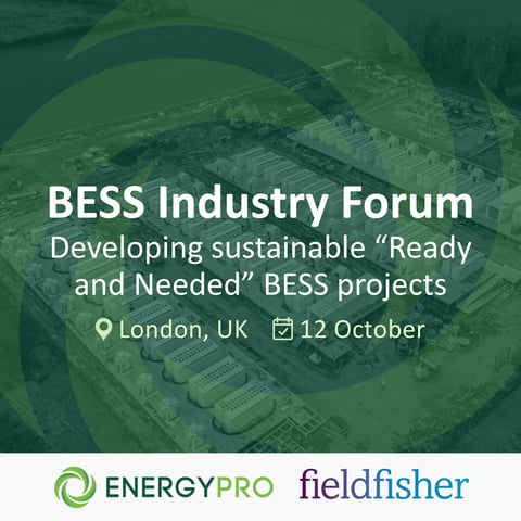 BESS Industry Forum: Developing sustainable “Ready and Needed” BESS projects