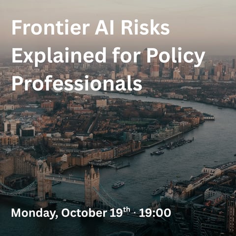 Frontier AI Risks Explained for Policy Professionals