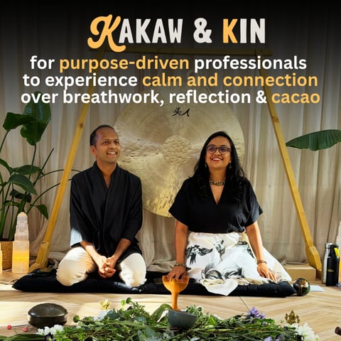 An afternoon of calm, cacao and connection for purpose-driven professionals