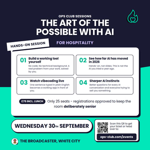🔥 Ops Club Sessions: The Art of the Possible with AI (for Hospitality)