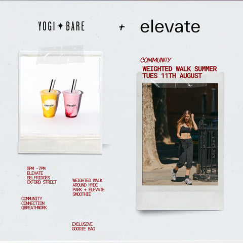 Yogi Bare + Elevate Community Weighted Walk