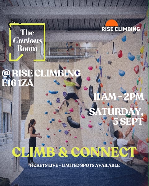 Climb & Connect — The Curious Room x Rise Climbing
