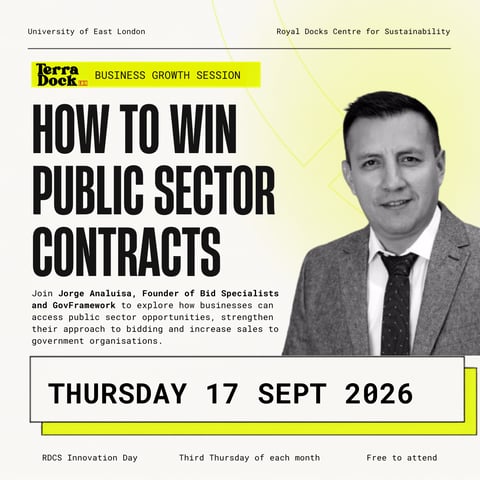 Sustainable Business Growth @TerraDock - How to Win Public Sector Contracts