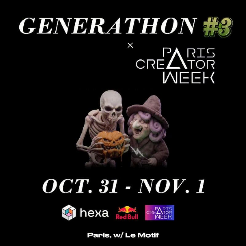 Generathon #3 × Paris Creator Week